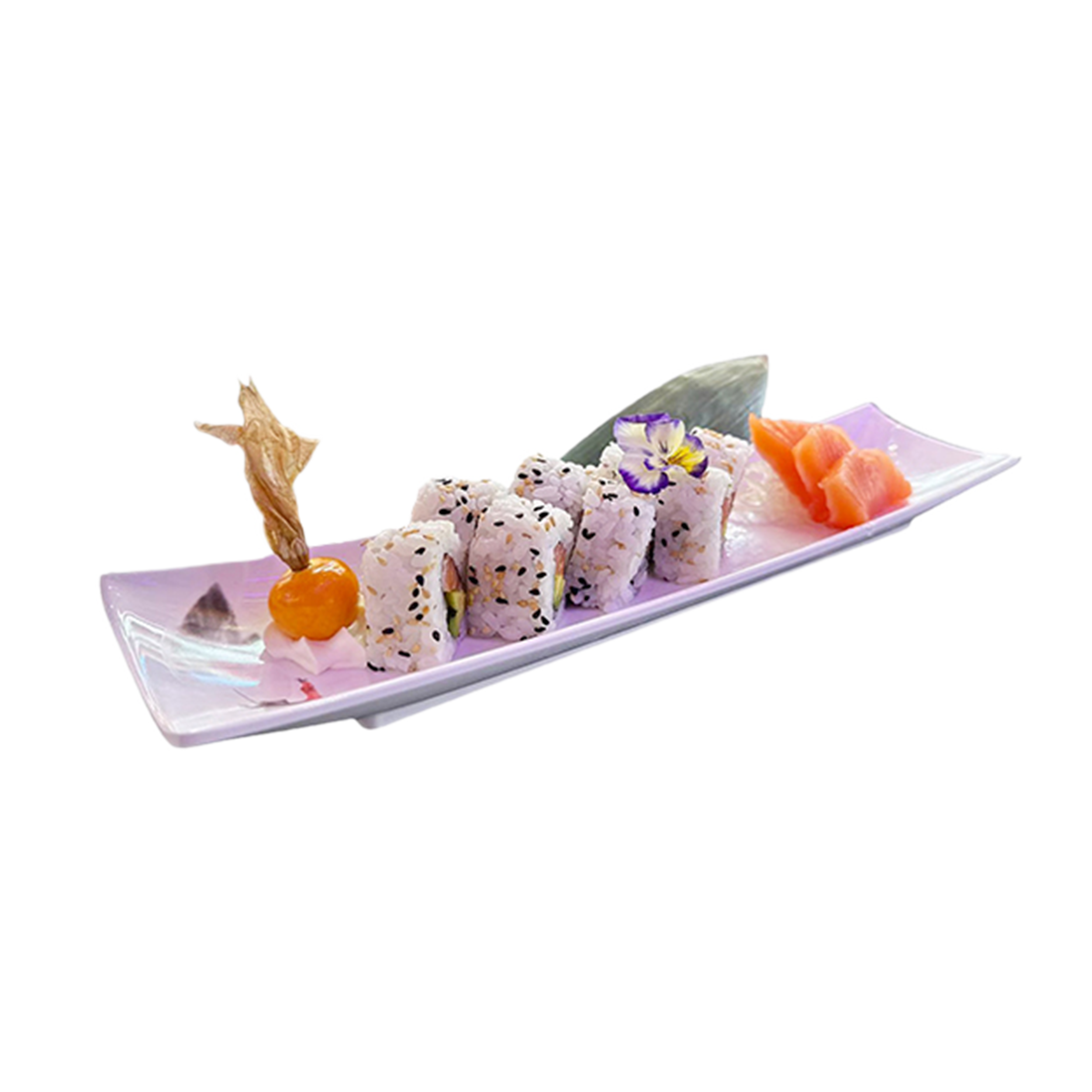 Sashimi saumon et california saumon avocat
